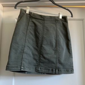 Free People green skirt